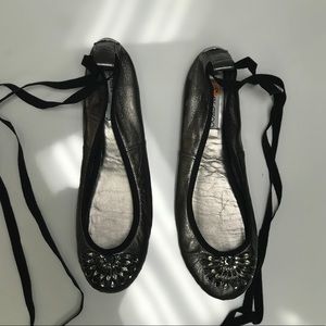 Lace up Jimmy Choo ballet flats